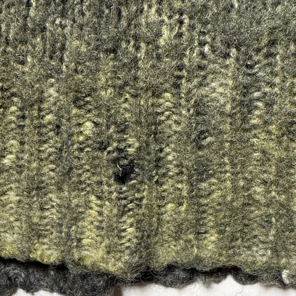 AVANTI TOI Women's Olive Green Distressed Crewneck Sweater Alpaca‎ Wool Blend XS - Picture 6 of 12